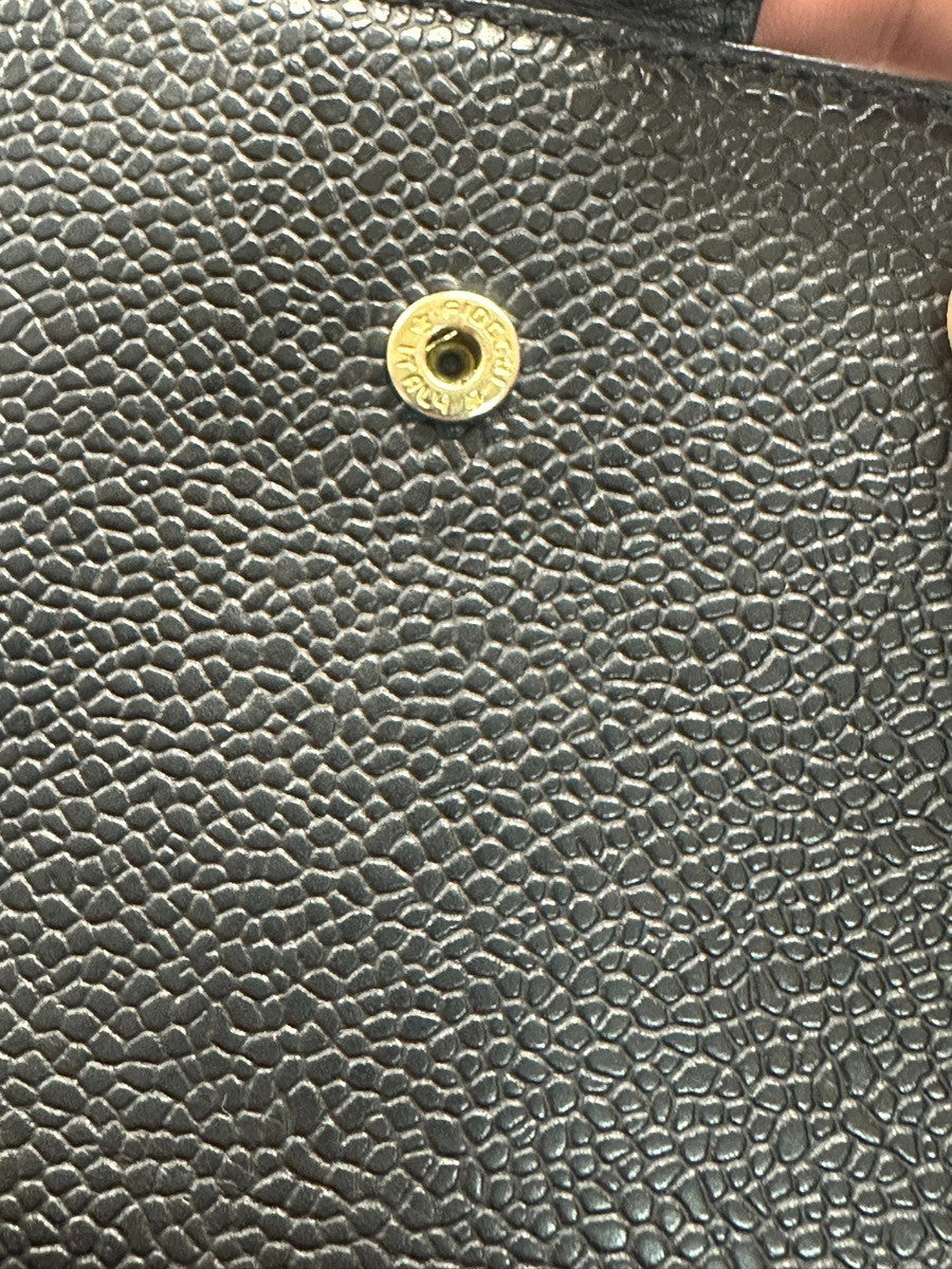 Chanel Timeless Trifold Wallet Leather, BLACK, LEATHER, Wallets