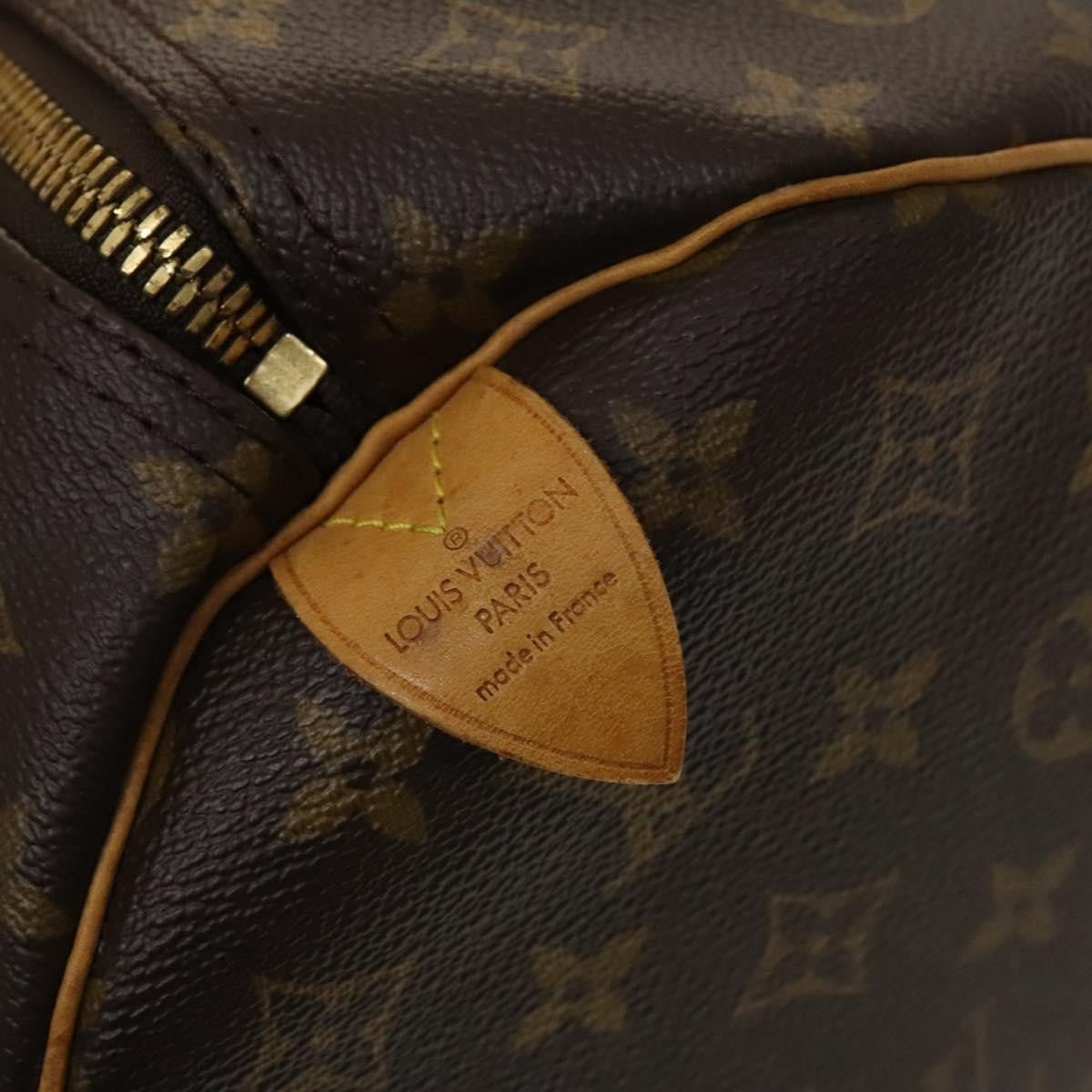 Louis Vuitton Keepall Bag Monogram Canvas, BROWN, CANVAS, Travel bag