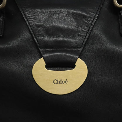 Chloe Vintage Shoulder Bag Leather, BLACK, LEATHER, Shoulder bag