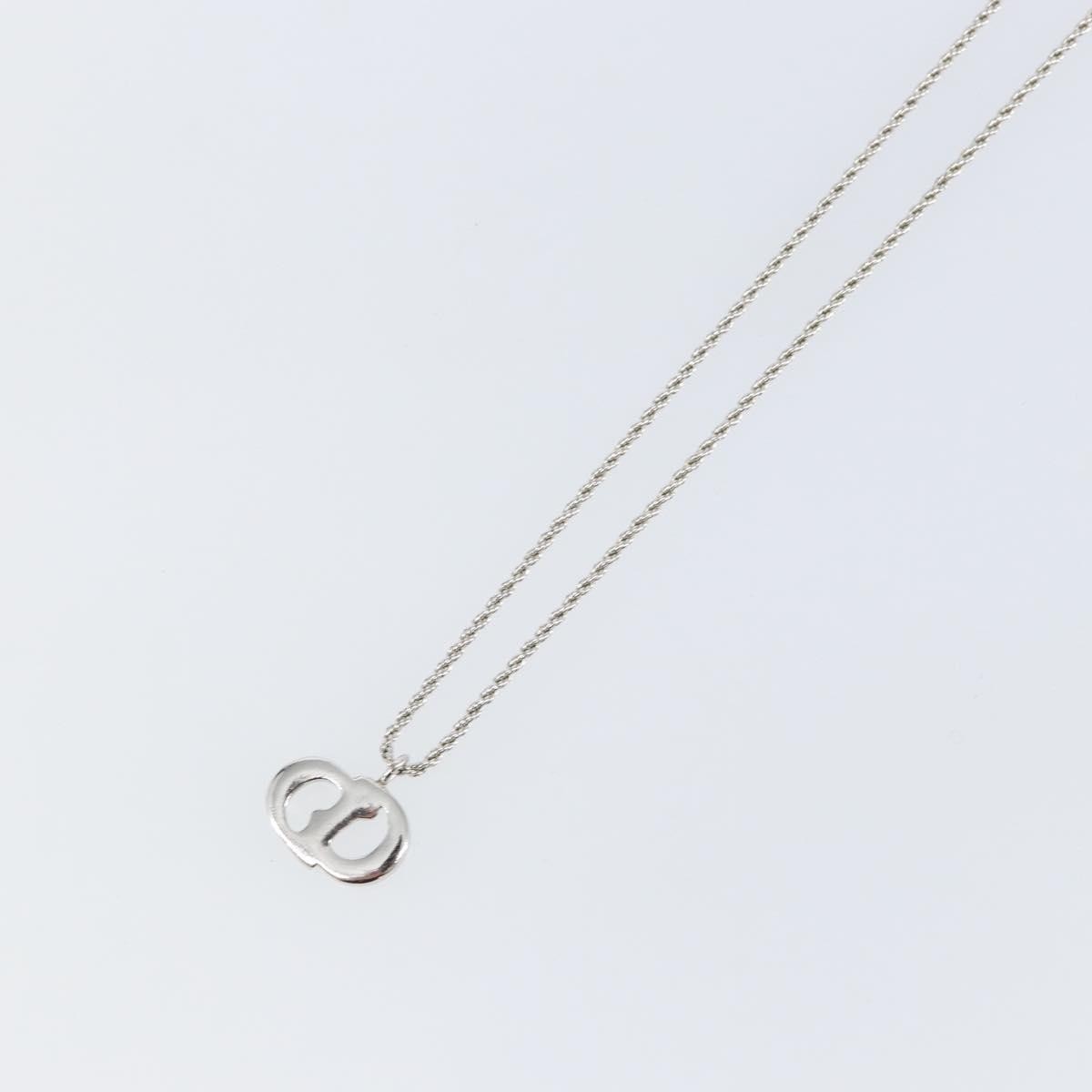 Christian Dior CD Logo necklace Metal, SILVER, METAL, Necklace