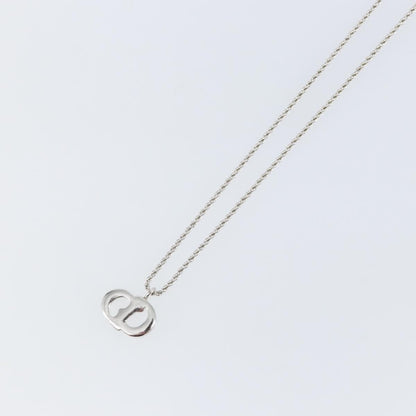 Christian Dior CD Logo necklace Metal, SILVER, METAL, Necklace