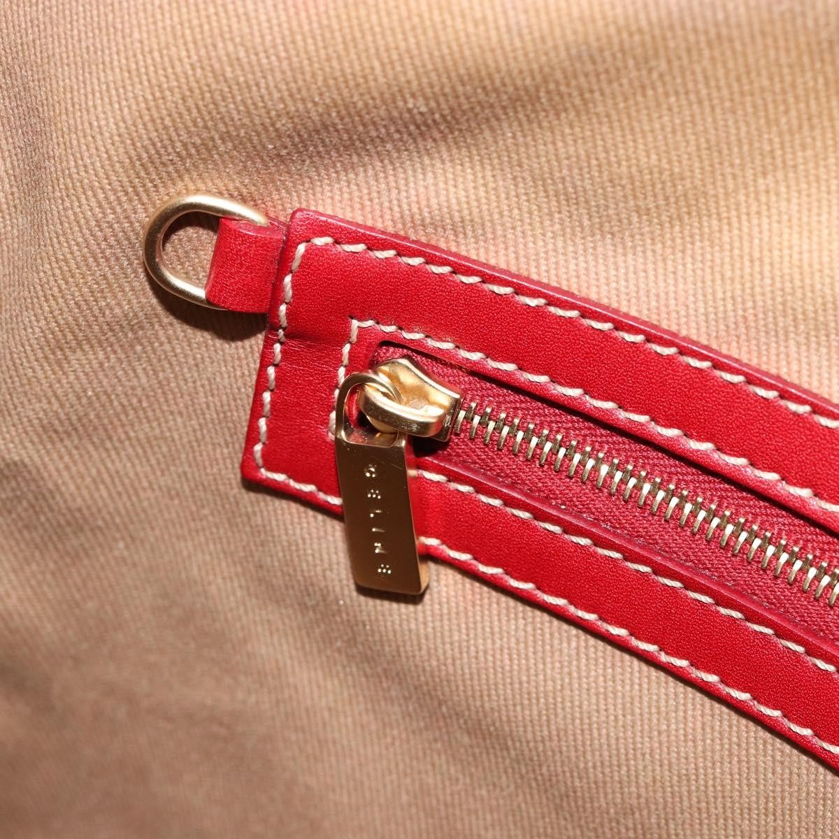 Celine Macadam Shoulder Bag PVC Leather, Beige, Canvas, Shoulder Bag
