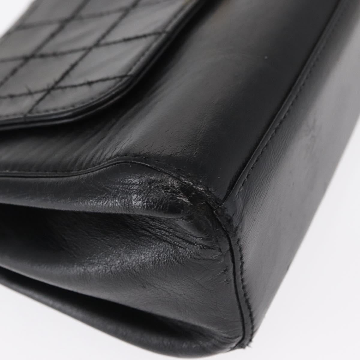 Chanel Chocolate Bar Accordion Reissue Flap Bag Quilted Lambskin, BLACK, LEATHER, Shoulder bag