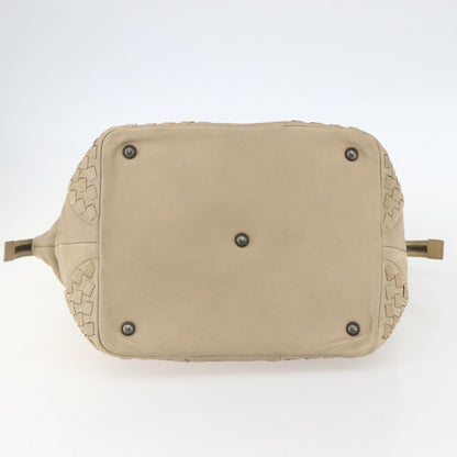 Bottega Veneta Intrecciato Handbag Leather, BEIGE, LEATHER, Handbag