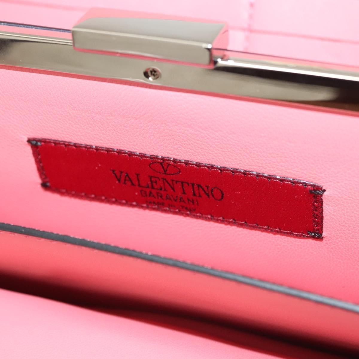 Valentino Garavani Turnlock Chain Shoulder Bag Suede, PINK, SUEDE, Shoulder bag