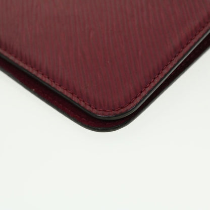 Louis Vuitton iPhone X / XS Folio Epi Leather, BURGUNDY, LEATHER, Tech accessory
