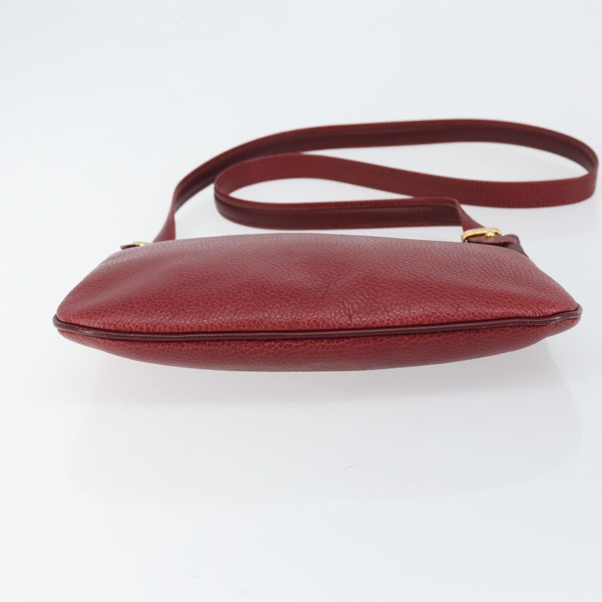 cartier Must de Cartier Shoulder Bag Leather, BURGUNDY, LEATHER, Shoulder bag