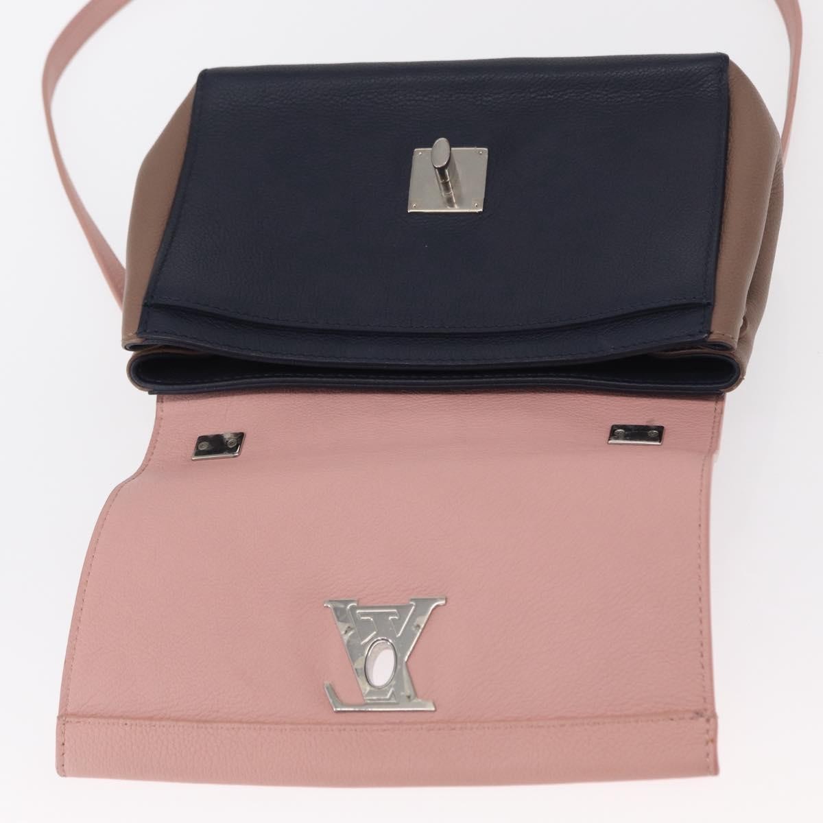 Louis Vuitton Lockme II Handbag Leather, PINK, LEATHER, Shoulder bag