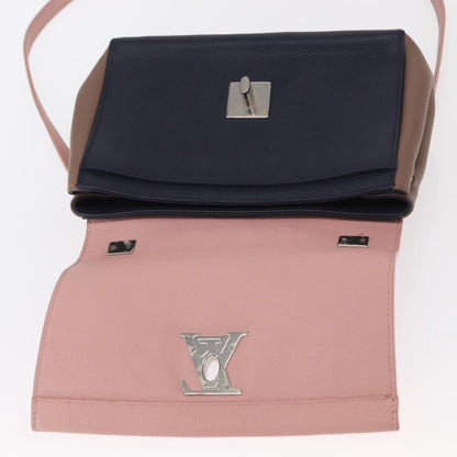 Louis Vuitton Lockme II Handbag Leather, PINK, LEATHER, Shoulder bag