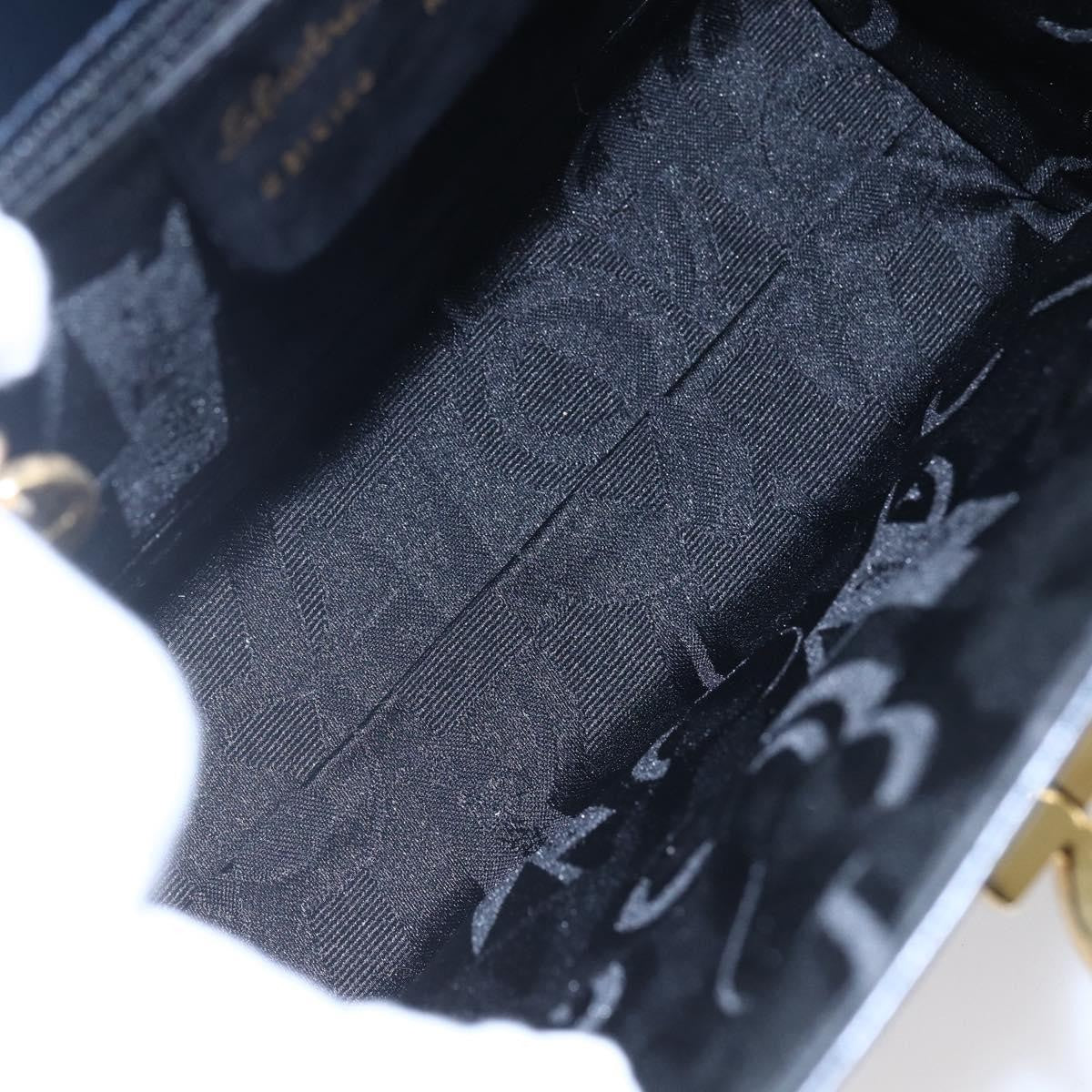 Salvatore Ferragamo Gancini Shoulder Bag Leather, NAVY, LEATHER, Shoulder bag