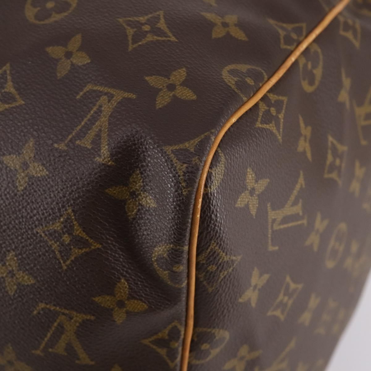 Louis Vuitton Keepall Bag Monogram Canvas, BROWN, CANVAS, Travel bag