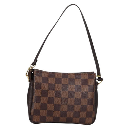 Louis Vuitton Trousse Make Up Bag Damier, BROWN, CANVAS, Clutche & pouche