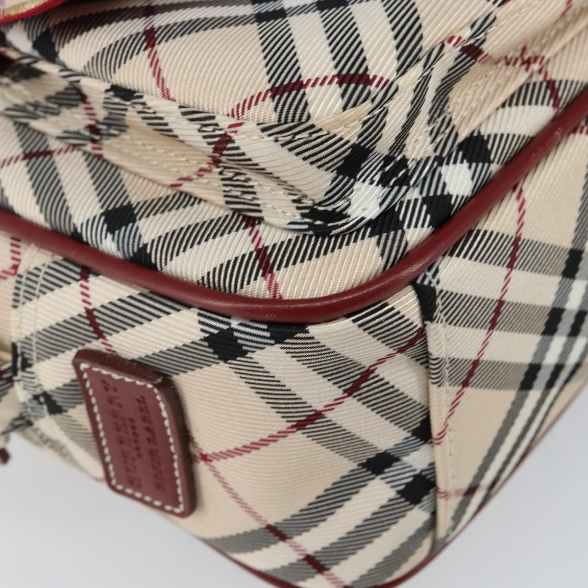 Burberry Nova Check Blue Label Canvas, BEIGE, CANVAS, Shoulder bag
