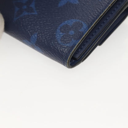 Louis Vuitton Discovery Wallet Monogram Taigarama, BLUE, LEATHER, Wallets