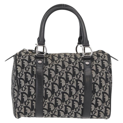 Christian Dior Vintage Trotter Boston Bag Diorissimo Canvas, BLACK, CANVAS, Travel bag