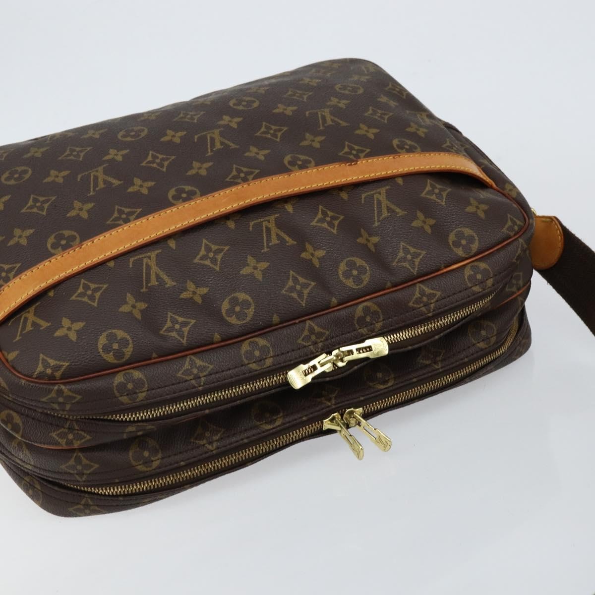 Louis Vuitton Reporter Bag Monogram Canvas, BROWN, CANVAS, Shoulder bag