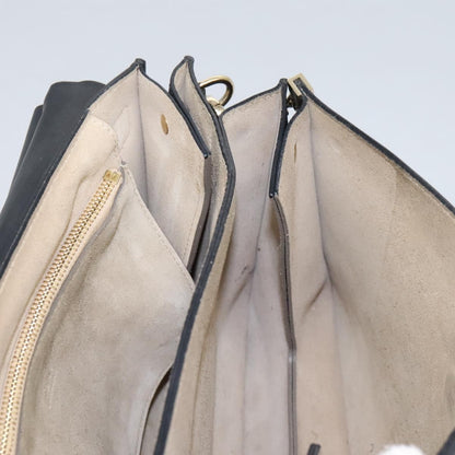 Chloe Faye Shoulder Bag Leather and Suede, BLACK, SUEDE, Shoulder bag