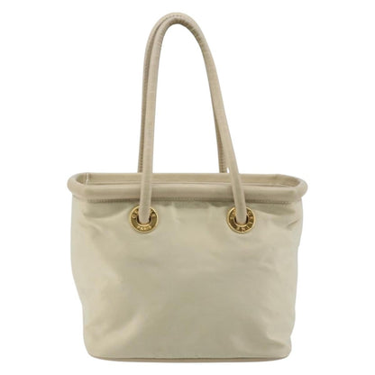 Celine Handbag Nylon, Beige, Nylon, Handbag