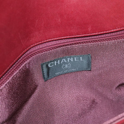 Chanel Chocolate Bar Reissue Flap Bag Lambskin, RED, LEATHER, Handbag