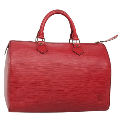 Louis Vuitton Speedy Handbag Epi Leather, RED, LEATHER, Handbag