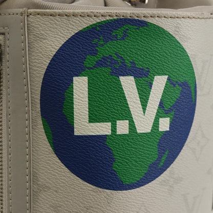 Louis Vuitton Chalk Sling Bag Limited Edition Logo Story Monogram Canvas, WHITE, CANVAS, Shoulder bag