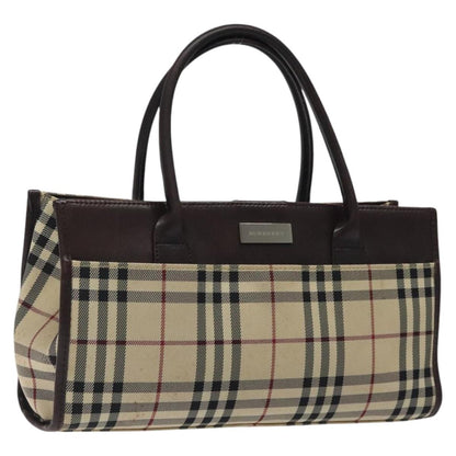 Burberry Nova Check Handbag Nova Check Canvas and leather, BEIGE, NYLON, Handbag