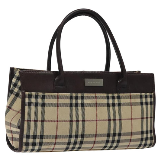 Burberry Nova Check Handbag Nova Check Canvas and leather, BEIGE, NYLON, Handbag