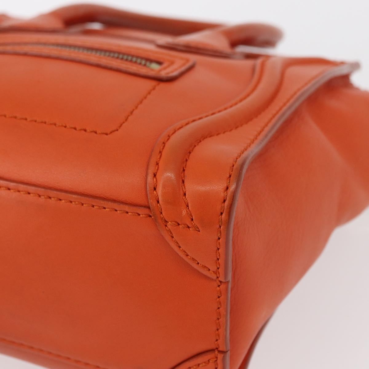 Celine Luggage Bag Smooth Leather, ORANGE, LEATHER, Handbag