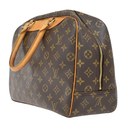 Louis Vuitton Deauville Handbag Monogram Canvas, BROWN, CANVAS, Handbag
