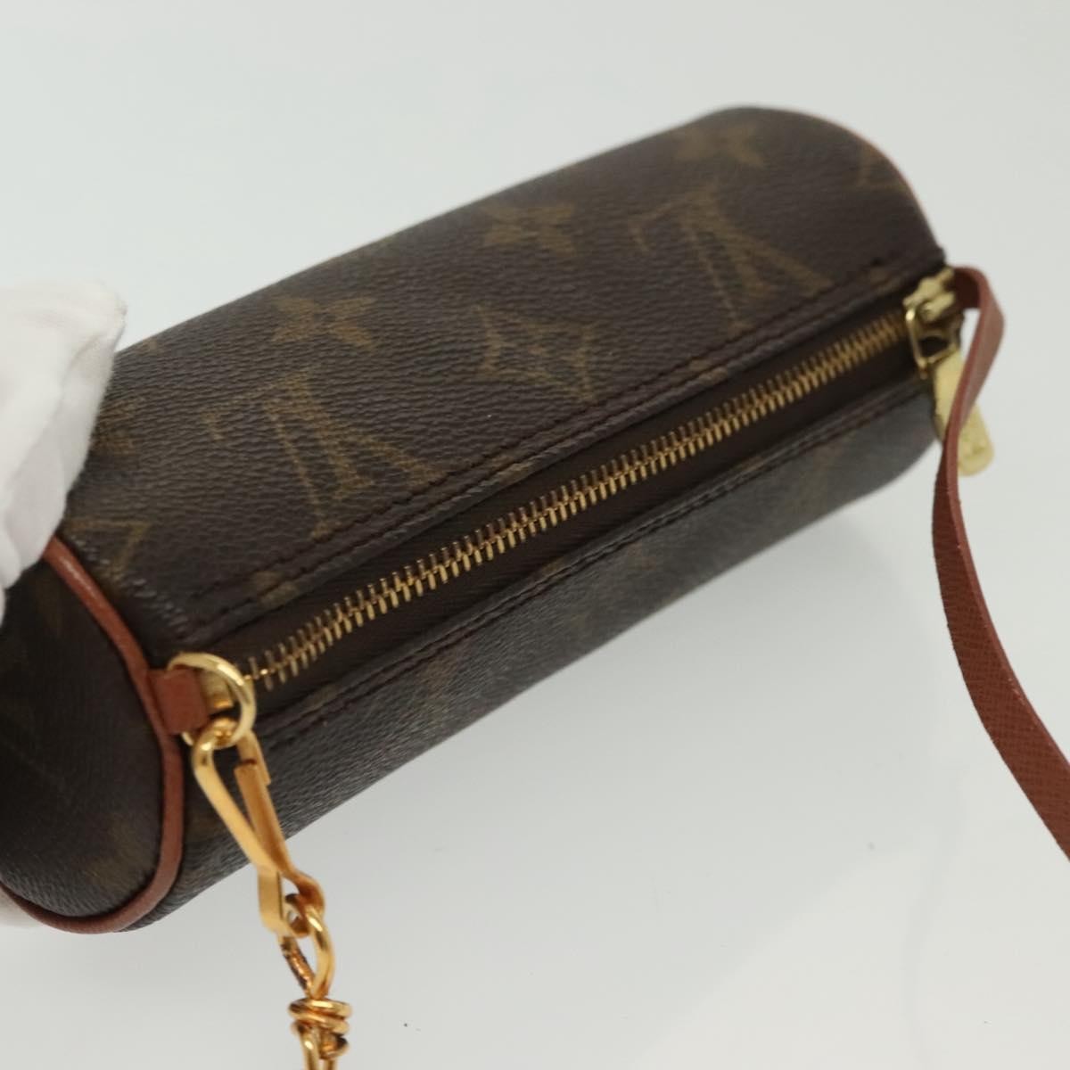 Louis Vuitton Papillon Pochette Monogram Canvas, BROWN, CANVAS, Handbag