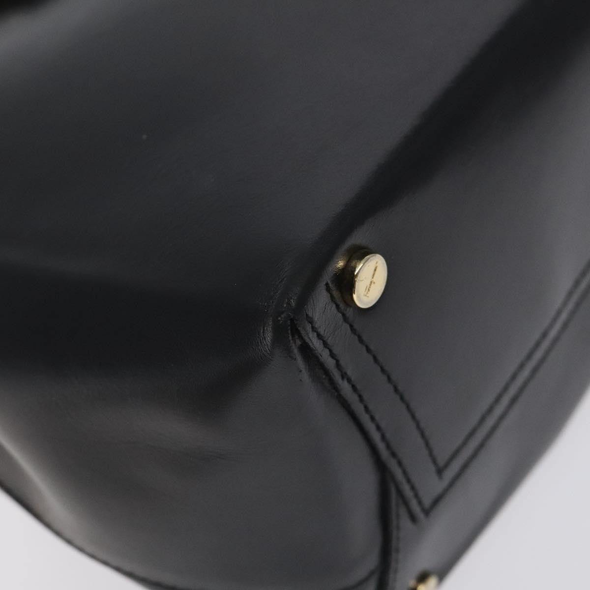 Salvatore Ferragamo Vala Shoulder Bag Leather, BLACK, LEATHER, Shoulder bag