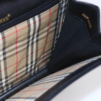 Burberry Vintage Shoulder Bag Leather, BLACK, LEATHER, Shoulder bag