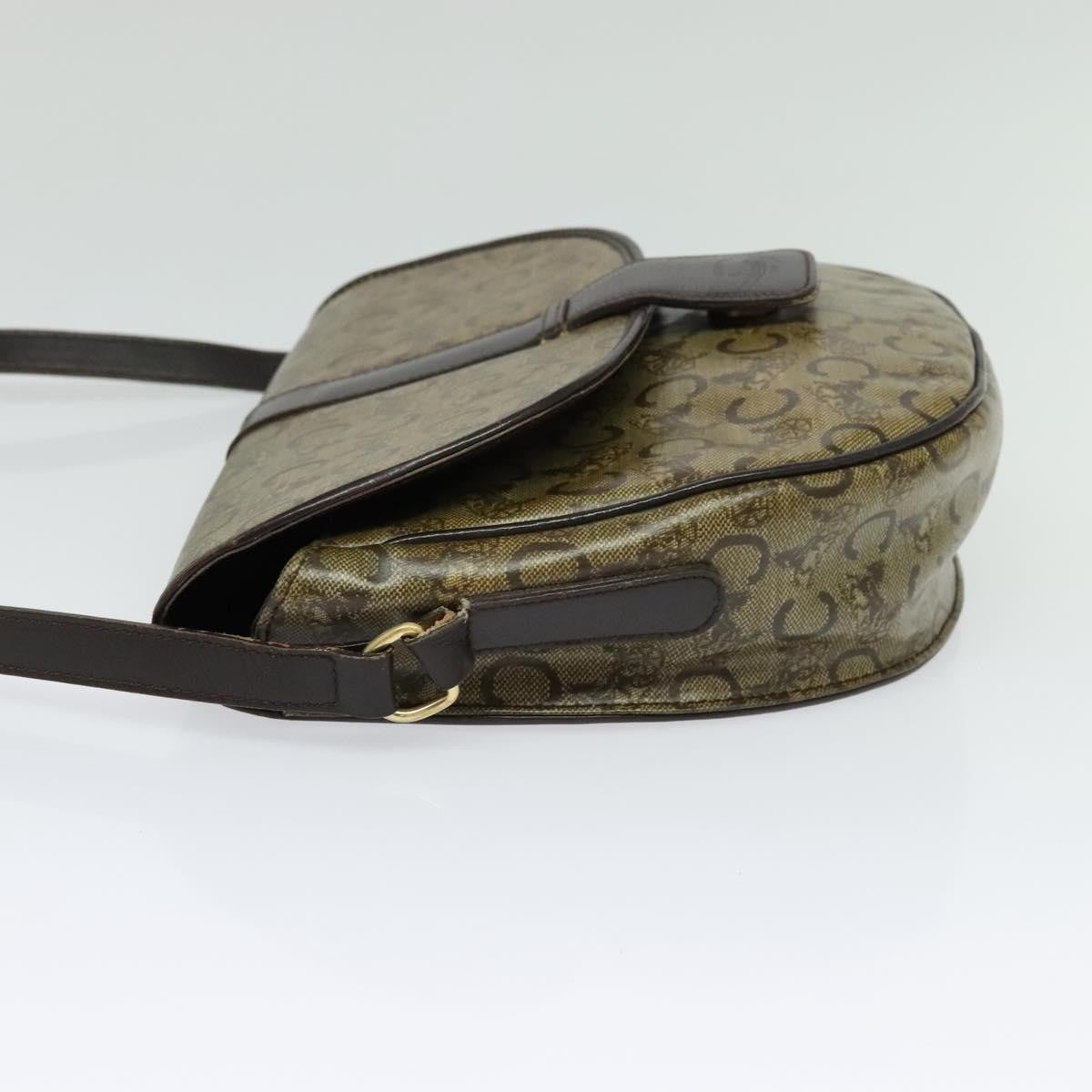 Celine C Sulky Shoulder bag Canvas and Leather, BEIGE, CANVAS, Shoulder bag