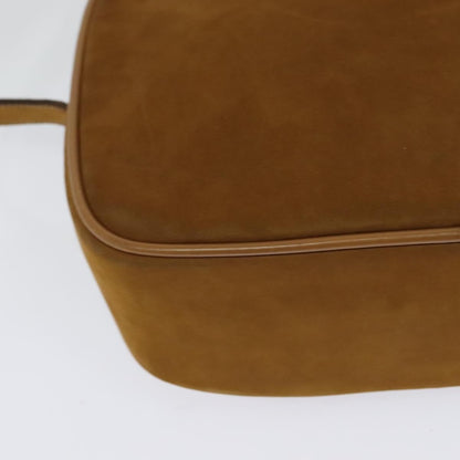 Salvatore Ferragamo Vala Shoulder Bag Suede, BROWN, SUEDE, Shoulder bag