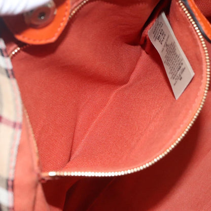 Burberry Canterbury Panels Tote Haymarket Coated Canvas and Leather, BEIGE, CANVAS, Tote bag