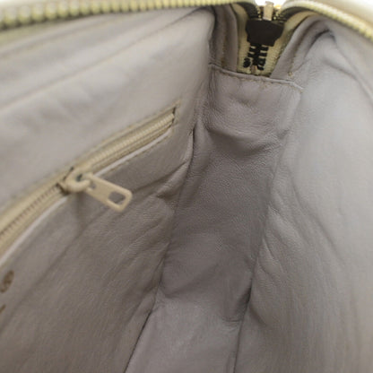 Chanel Vintage Camera Tassel Bag Chevron Lambskin, IVORY, LEATHER, Shoulder bag