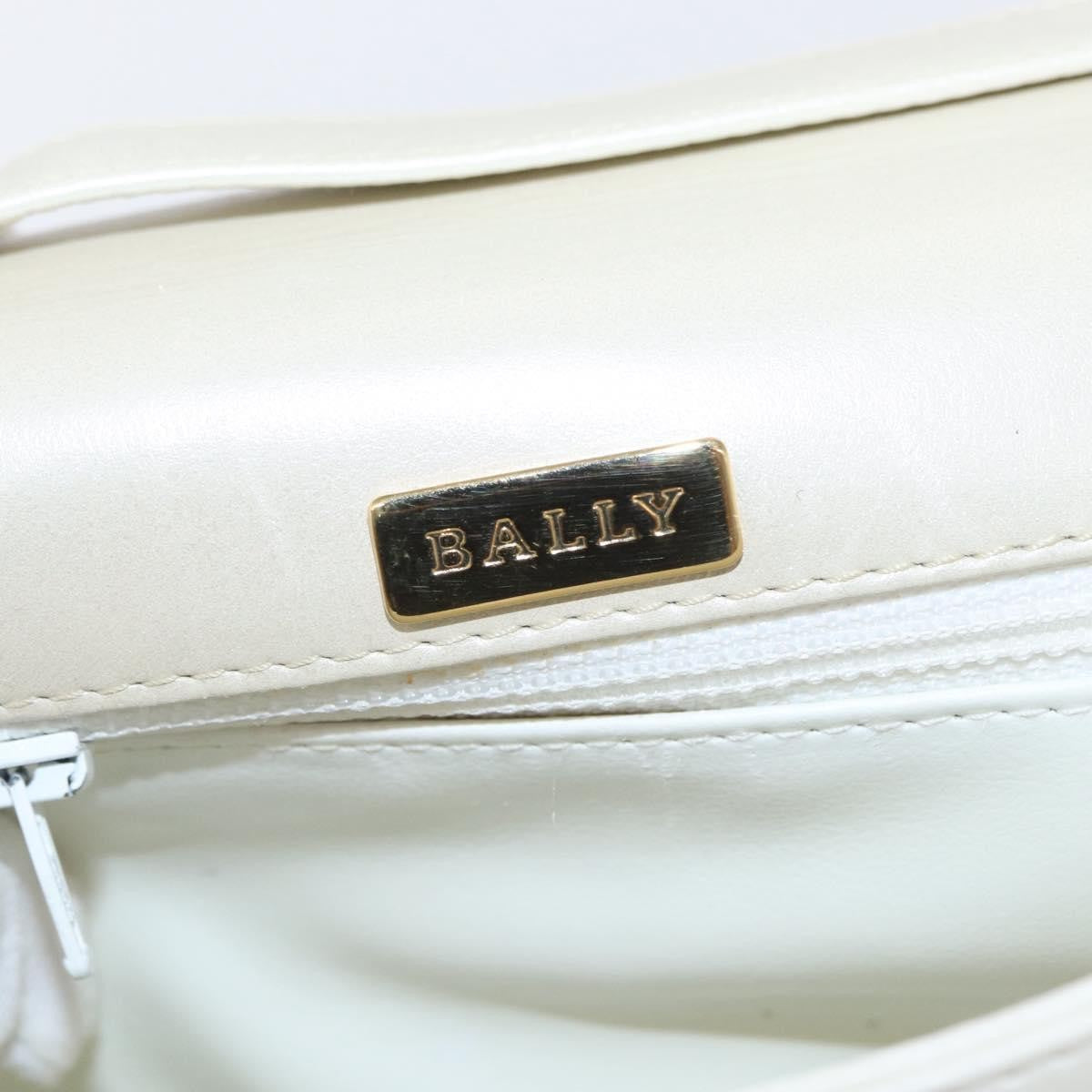 Bally Vintage Handbag Quilted Leather, BEIGE, LEATHER, Handbag