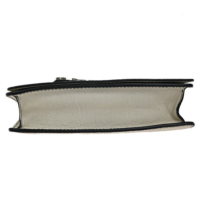 Christian Dior J'Adior Flap Bag Canyon Grained Lambskin with Mosaic Detail, WHITE, LEATHER, Shoulder bag