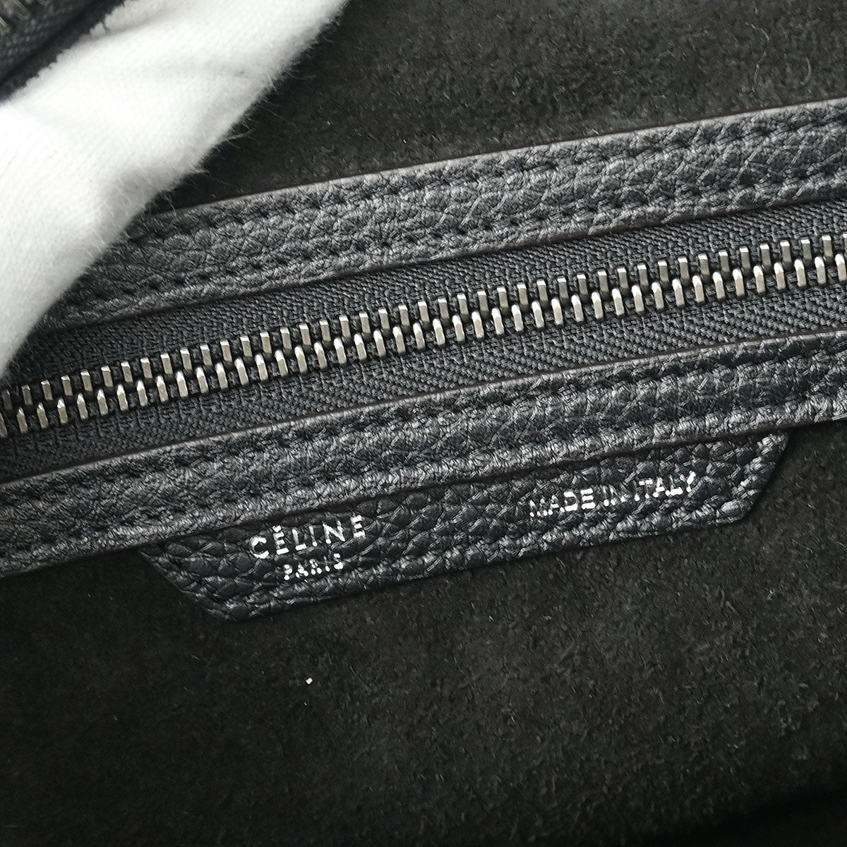 Celine Luggage Bag Smooth Leather, BLACK, LEATHER, Tote bag