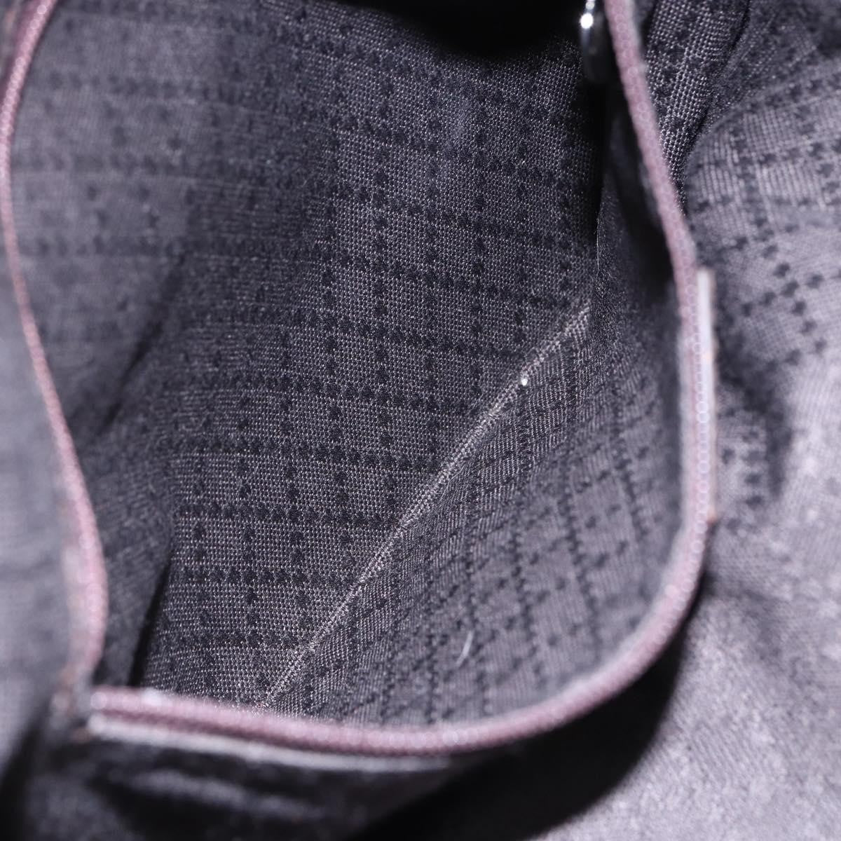 Gucci Vintage Bamboo Handle Bag Nylon, BROWN, NYLON, Handbag