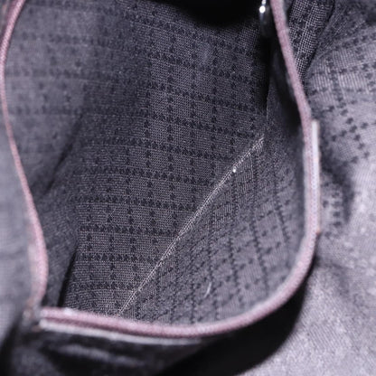 Gucci Vintage Bamboo Handle Bag Nylon, BROWN, NYLON, Handbag