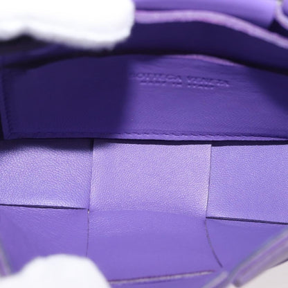 Bottega Veneta Cassette Crossbody Bag Padded Maxi Intrecciato Leather, PURPLE, LEATHER, Crossbody bag