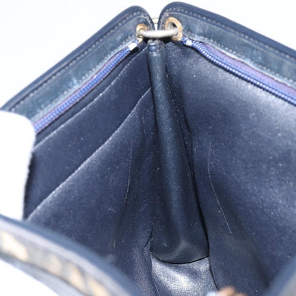 Christian Dior Vintage Trotter Shoulder Bag Canvas, NAVY, CANVAS, Shoulder bag