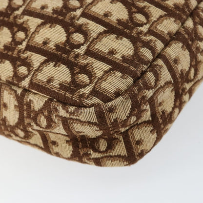 Christian Dior Vintage Trotter Crossbody Bag Diorissimo Coated Canvas, BROWN, CANVAS, Shoulder bag