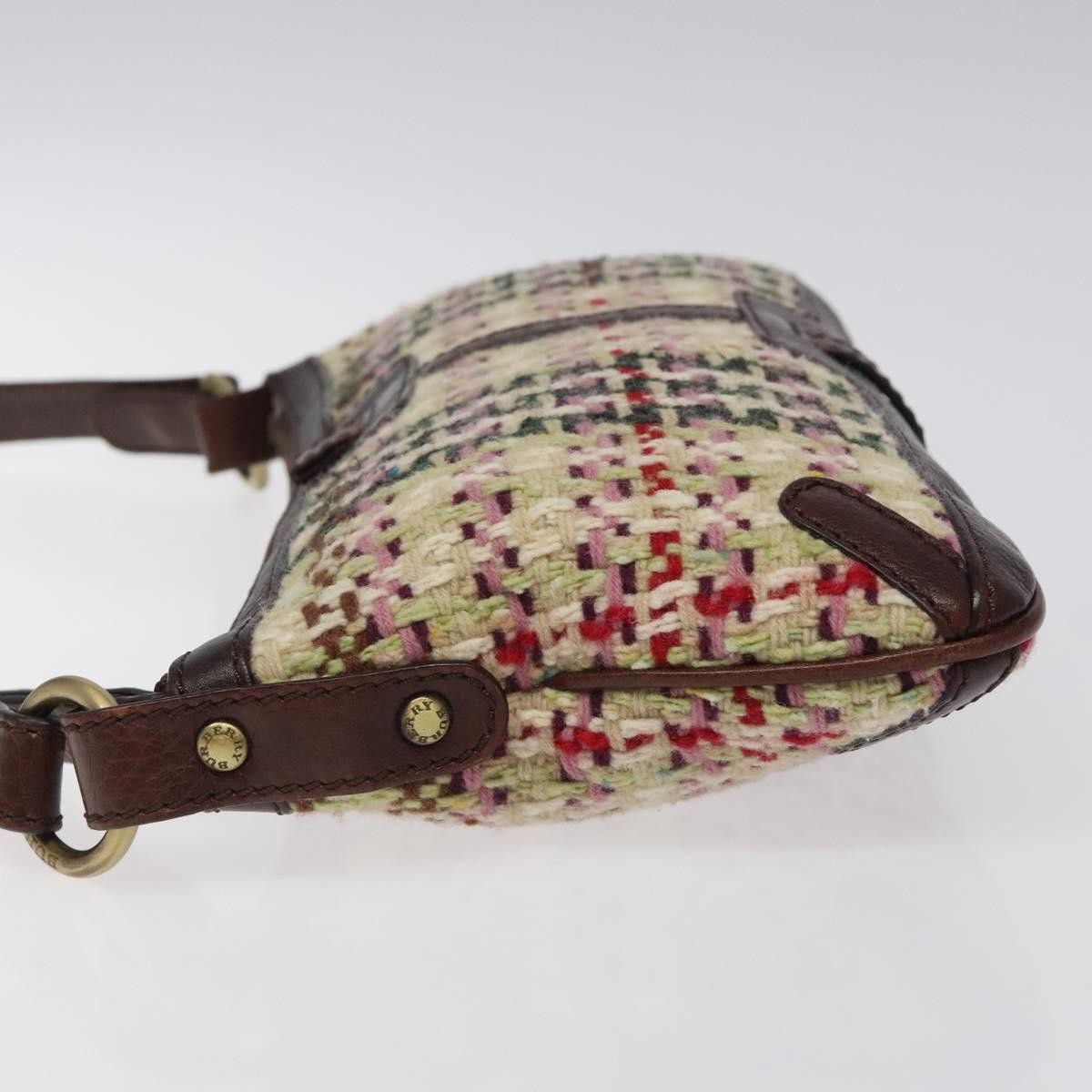 Burberry Vintage Shoulder Bag Wool, BEIGE, WOOL, Shoulder bag