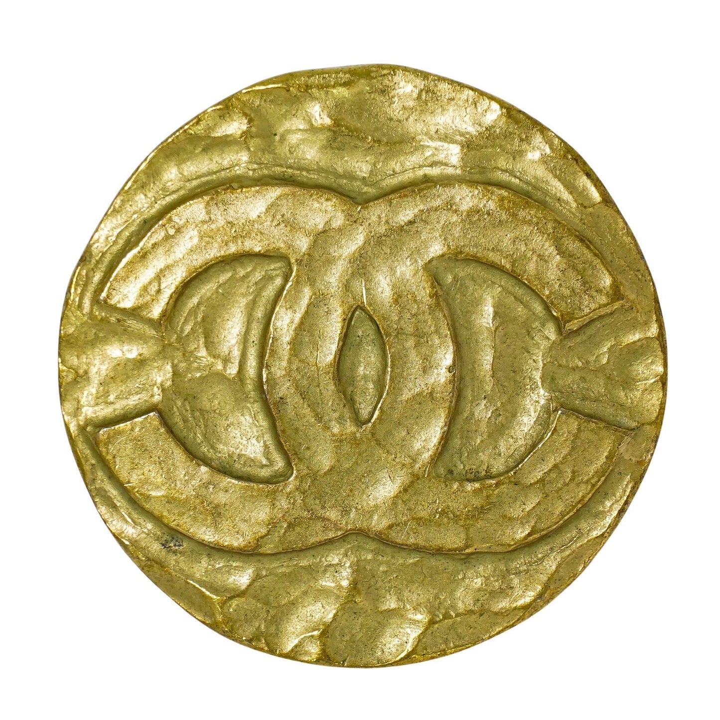 Chanel CC Brooch Metal, GOLD, GOLD_PLATED, Brooch