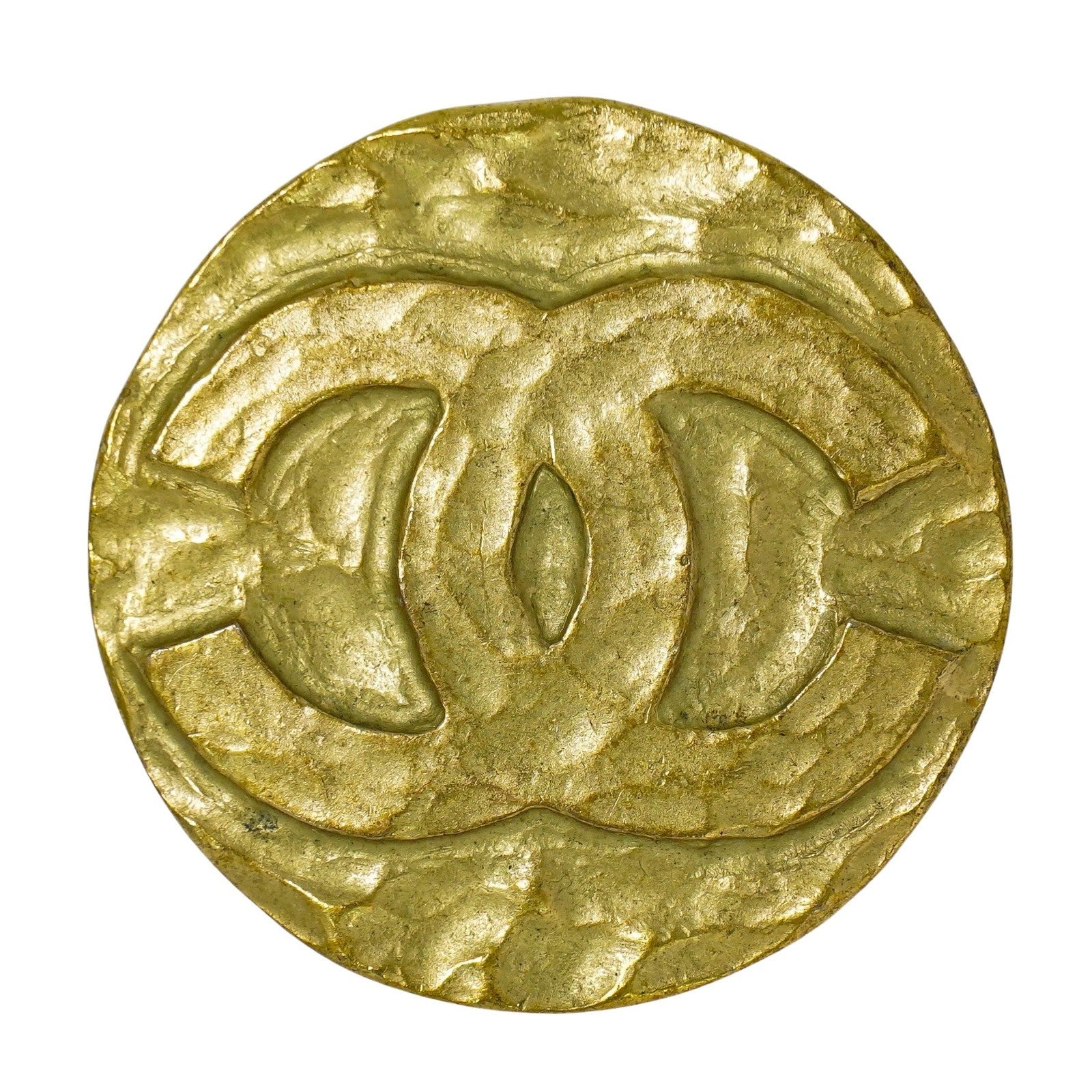 Chanel CC Brooch Metal, GOLD, GOLD_PLATED, Brooch