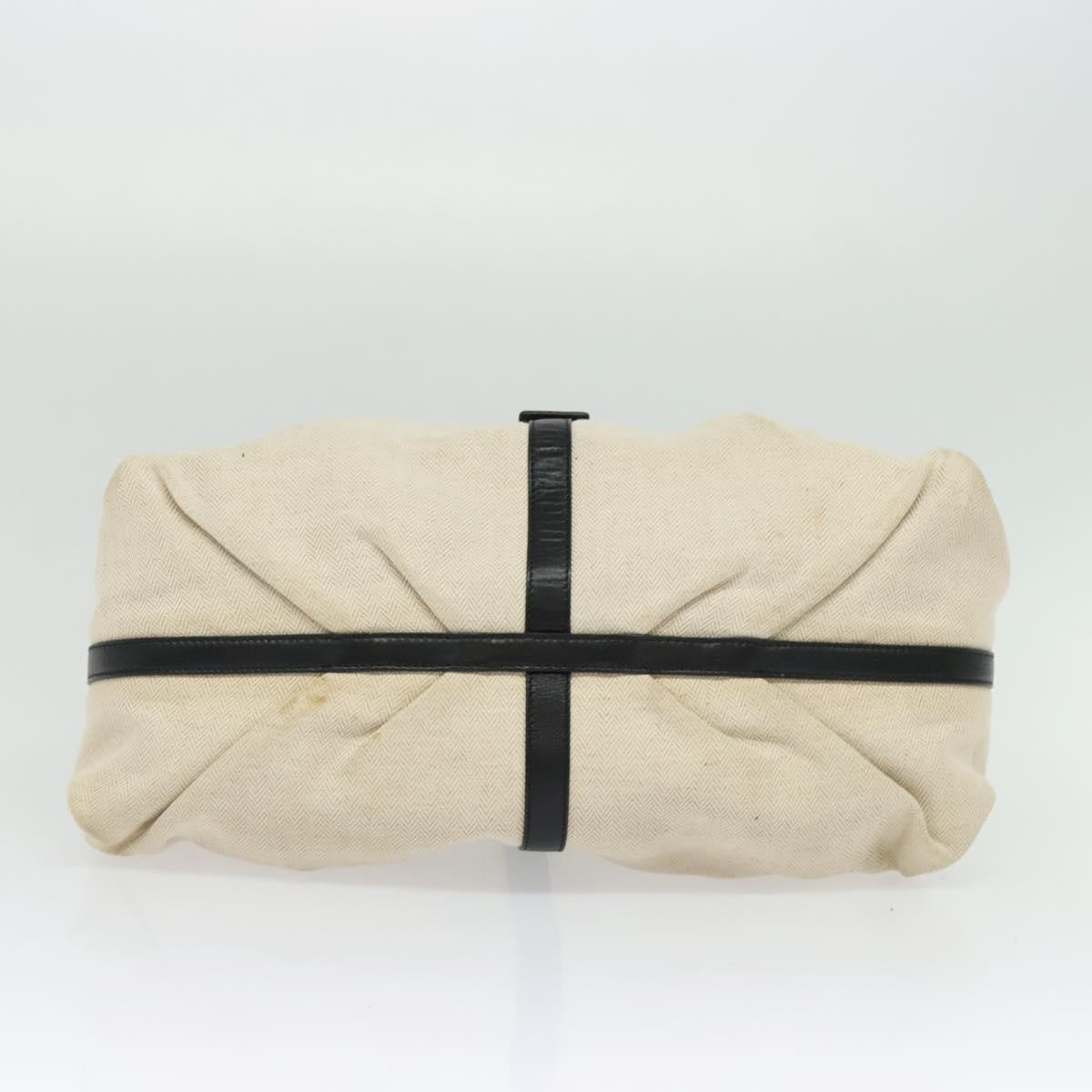 Bvlgari Chandra Hobo Canvas and Leather, BEIGE, CANVAS, Shoulder bag