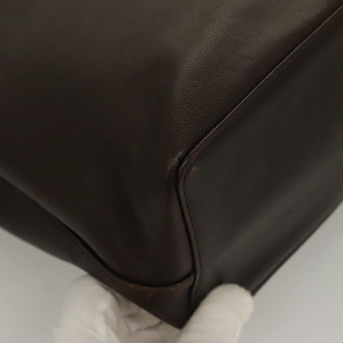 Burberry Vintage Handbag Leather, BROWN, LEATHER, Handbag