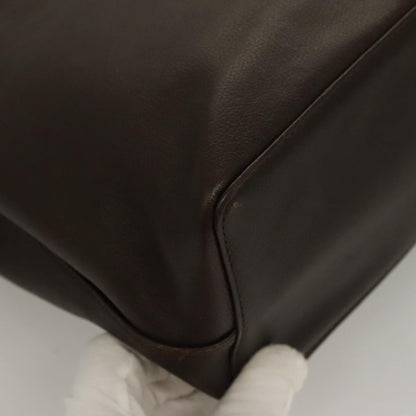 Burberry Vintage Handbag Leather, BROWN, LEATHER, Handbag